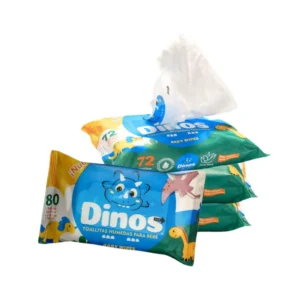 Varios paquetes de toallitas húmedas Dinos para bebé de Grupo PLA